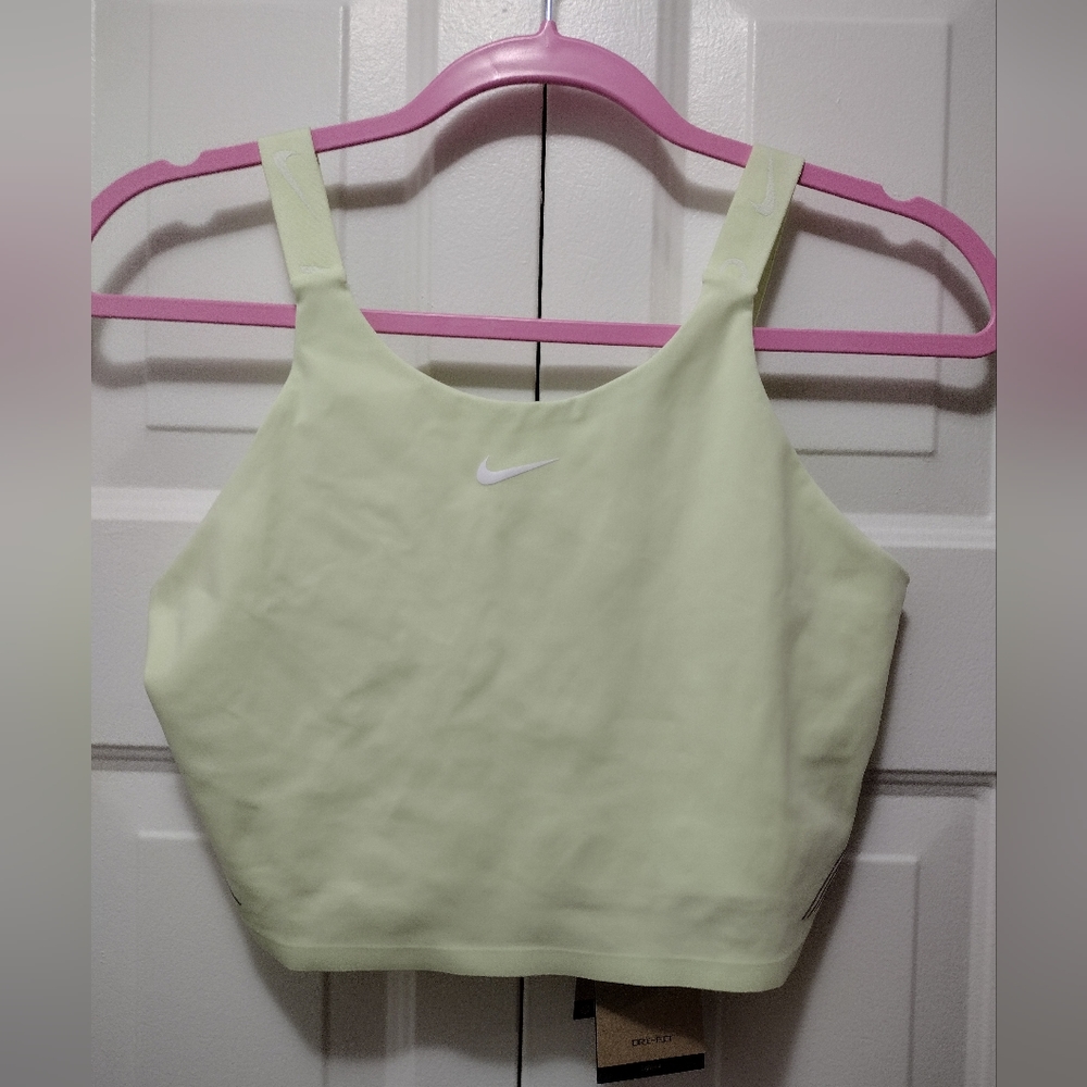 Nike Pro Dri-Fit Lime Green Athletic Sports Tank Medium 🆕